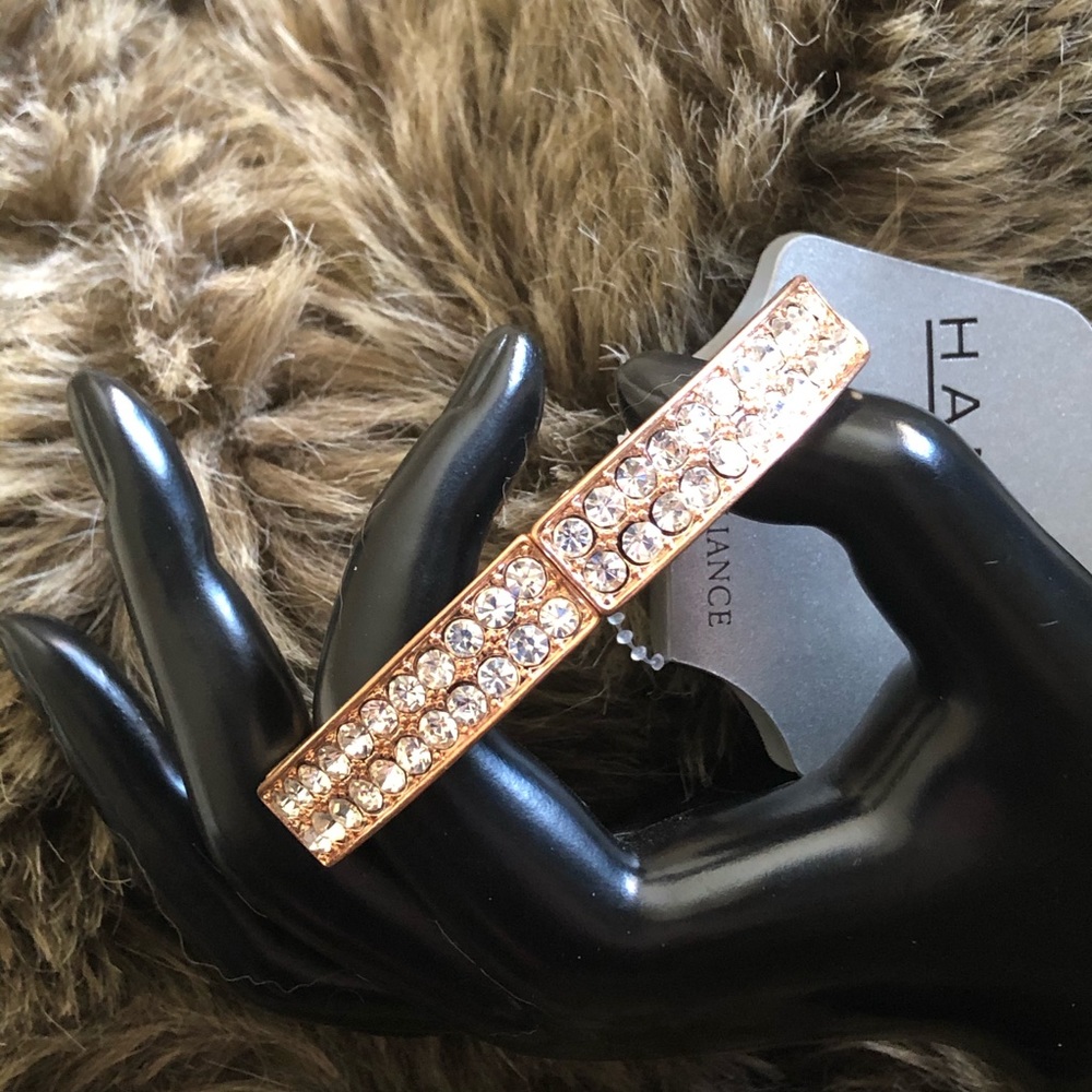 Hannah brilliance rose gold rhinestone bracelet